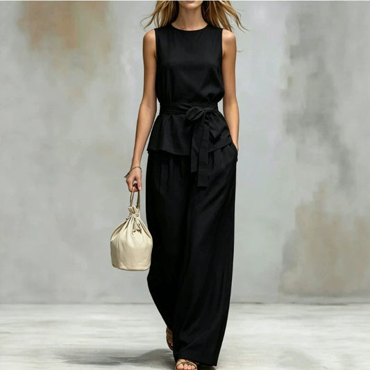 Women's Lace-Up Fashion Two-Piece Set