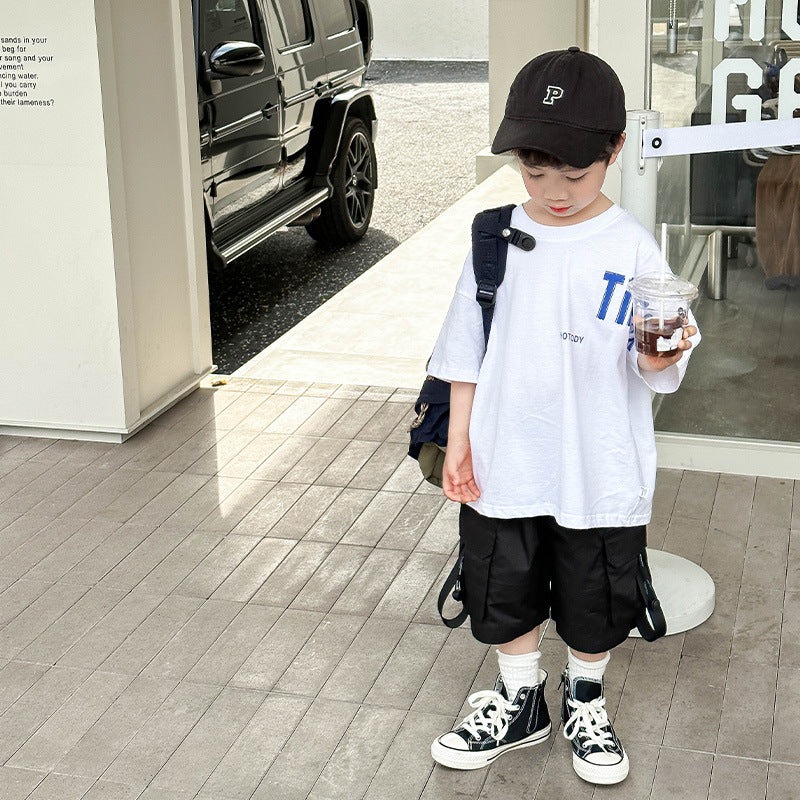 Summer Baby Boy Loose Top - Casual Kids T-Shirt