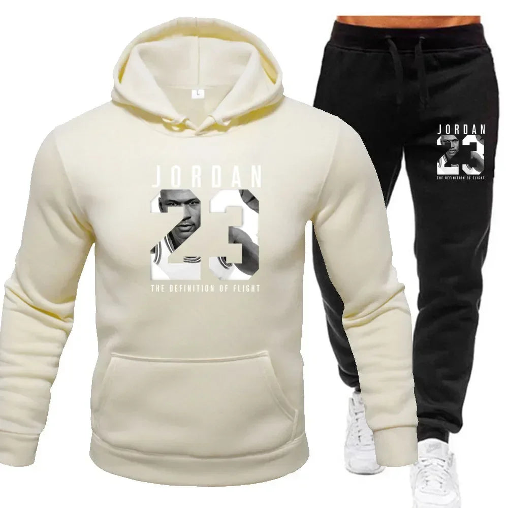 Men's Hoodie and Pants Set - Casual Tracksuit