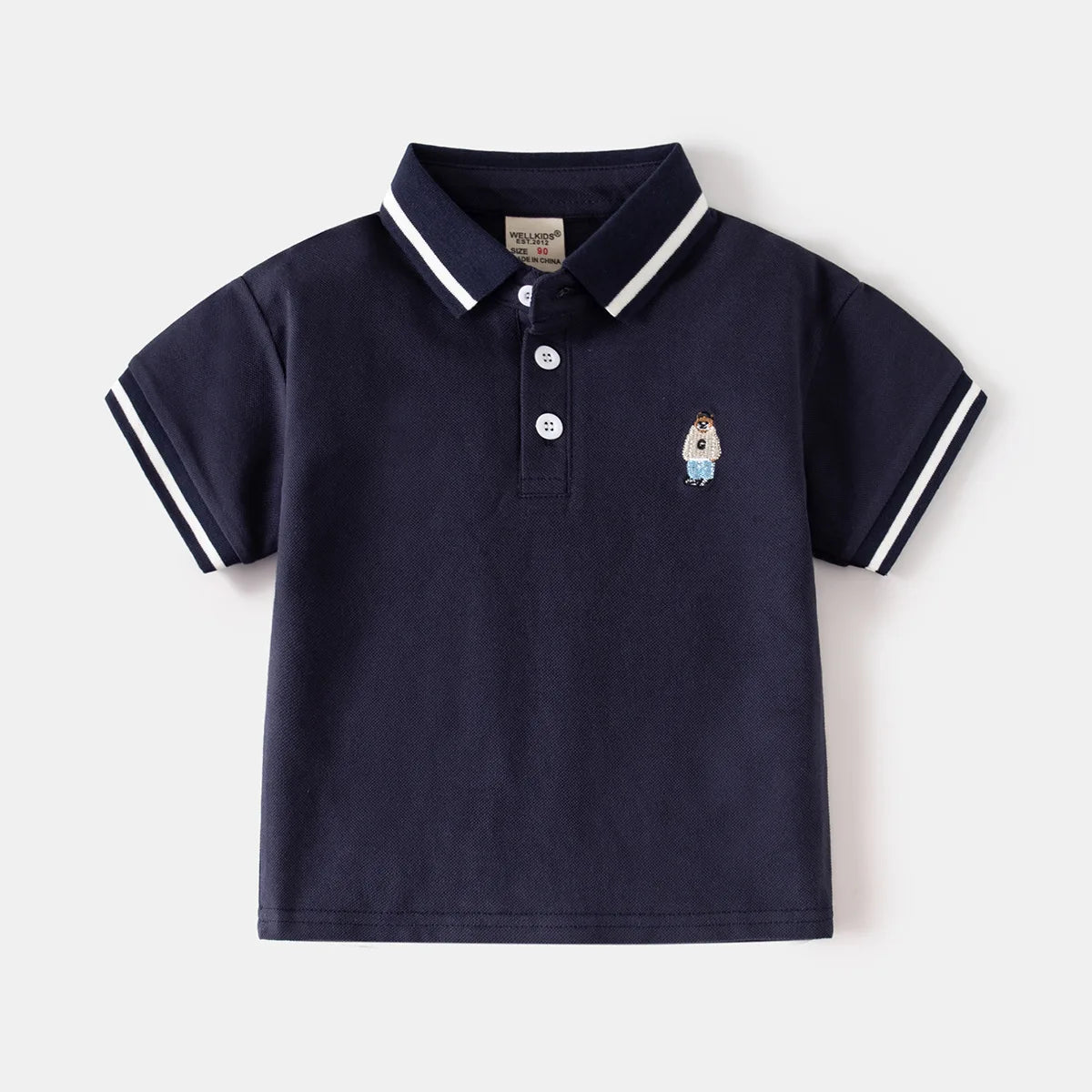 Boys' Bear Polo T-Shirt - Toddler Kids Top