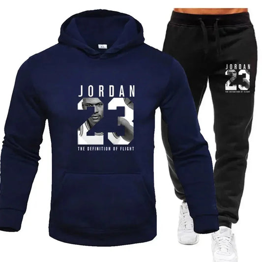 Men's Hoodie and Pants Set - Casual Tracksuit