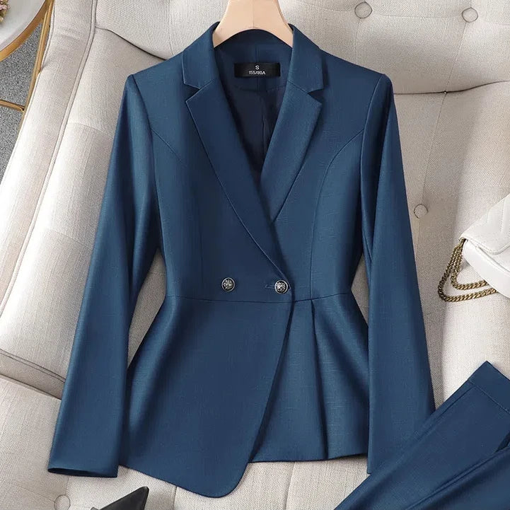 Plus Size Ladies Blazer Jacket Women Temperament Design OL Sense Niche Fashion Career Formal Dress Interview Workwear Suits