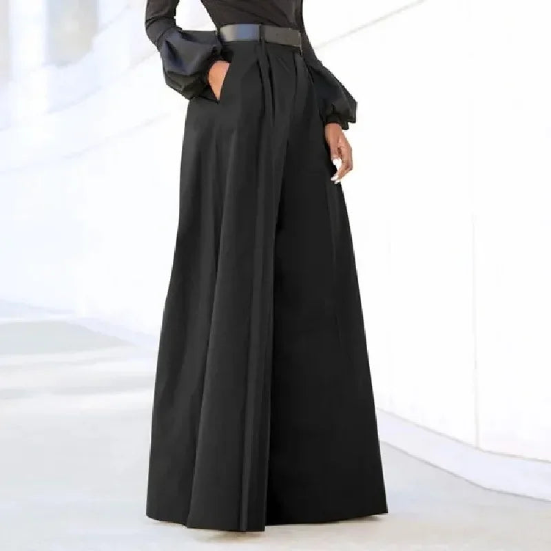 Wide Leg Pants Women Palazzo Summer Printed Linen