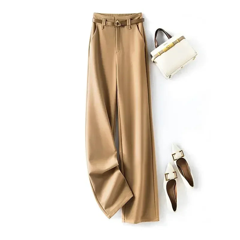 Women's Pants Work Dress Office Tailoring Wide Leg 2025
