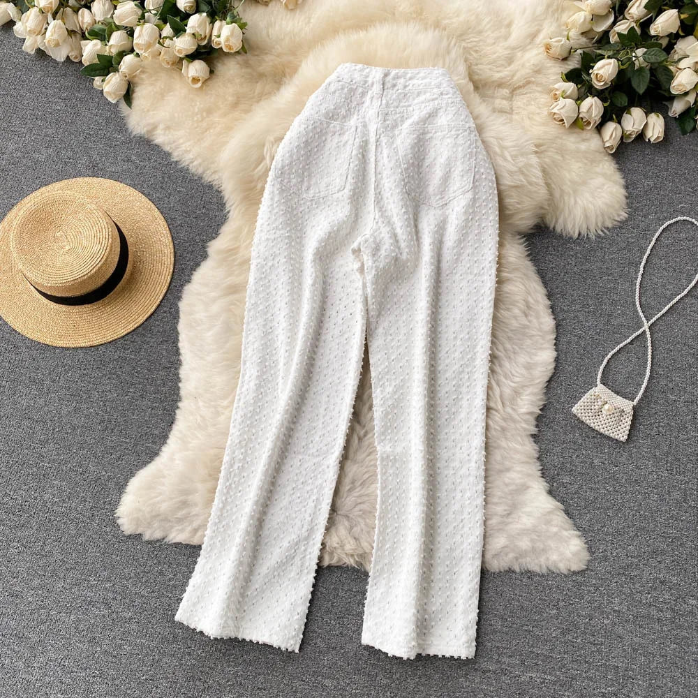 Ripped Jeans Women Casual Streetwear Spring Autumn High Waist