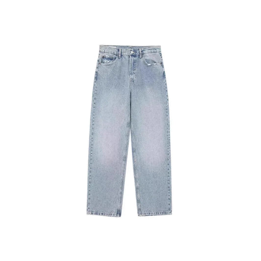 Jeans Women Denim Pant Straight Trousers Wide Leg High Waist Y2K
