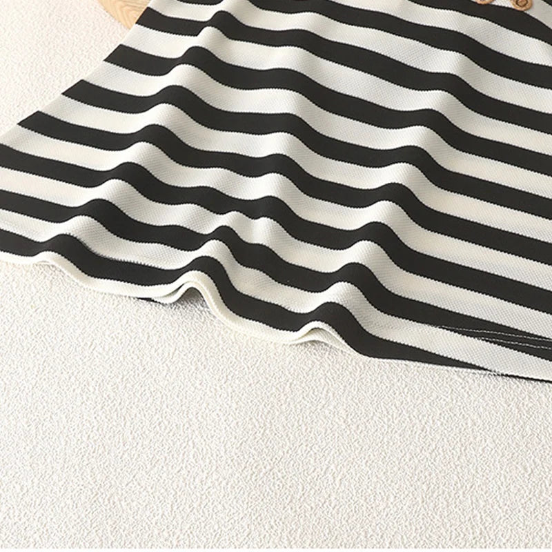 Girls' Striped Bear Polo Dress - Short Sleeve