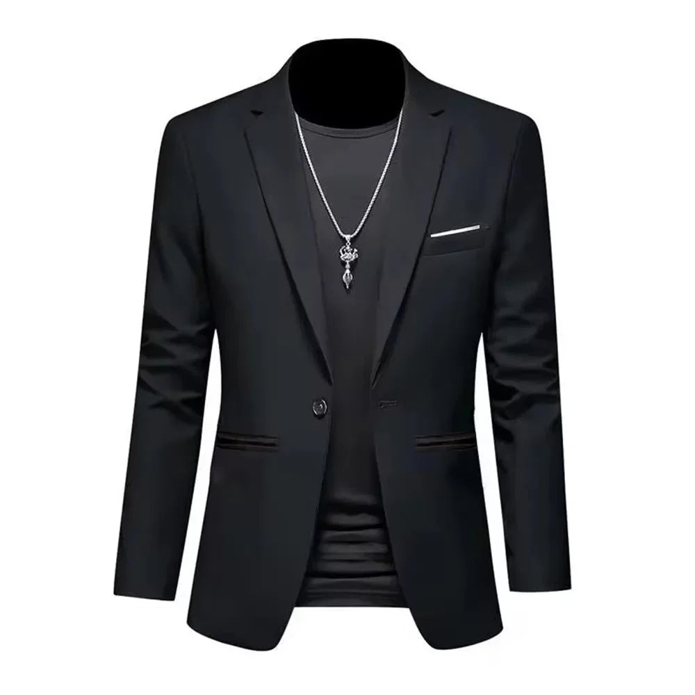 Men's Slim Fit Non-Iron Business Suit Jacket