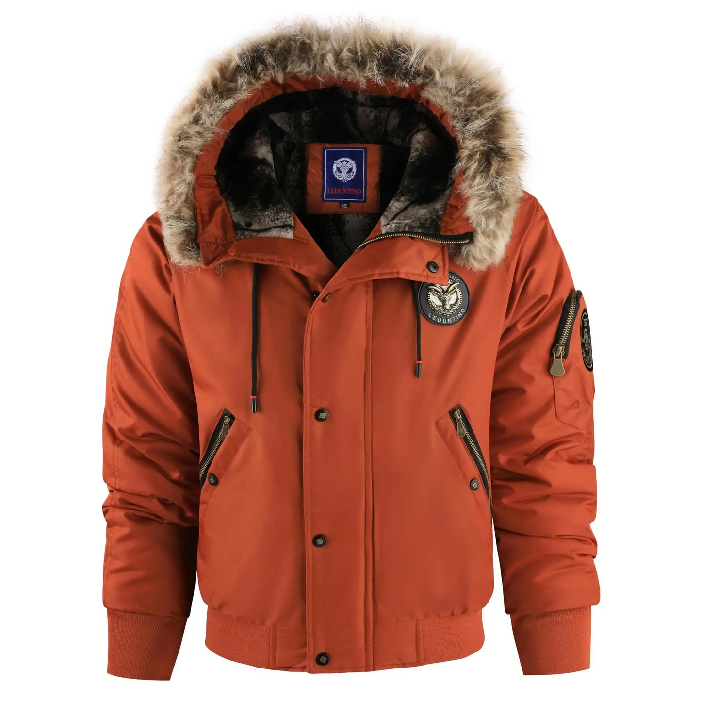 Men's Thick Padded Winter Coat - Warm Hooded Jacket