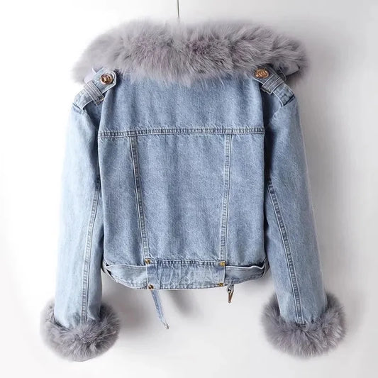 Women's Winter Denim Jacket