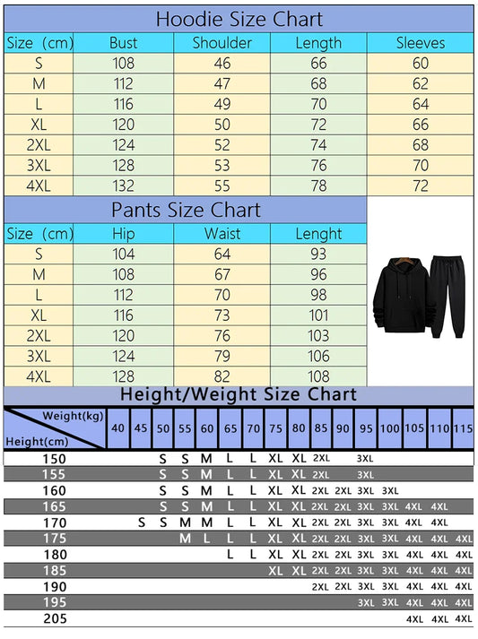 Men's Urban Hoodie & Sweatpants Tracksuit