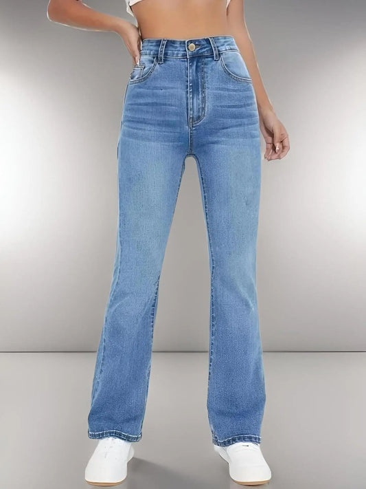 New Women's Hot Jeans Slimming European High Waist