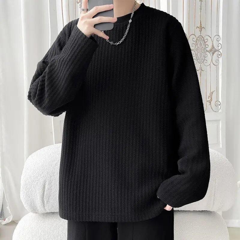 Men's Casual Loose Long Sleeve Base Shirt