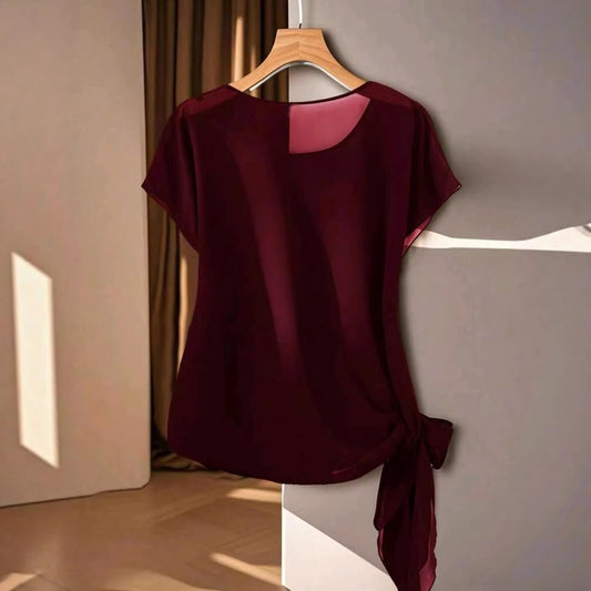 Summer New Lightweight Womens Crew-Neck T-Shirt