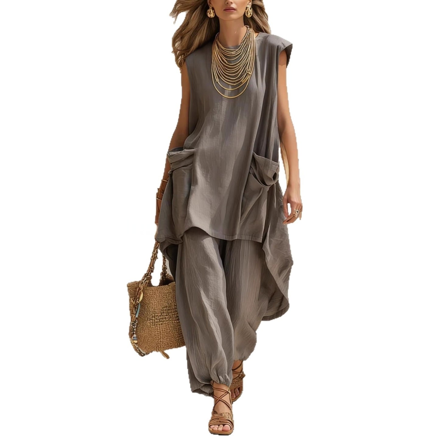 Women's Casual Resort-Style Two-Piece Set