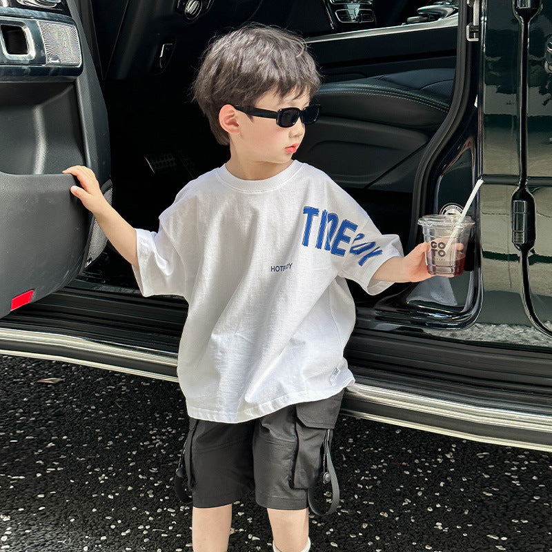 Summer Baby Boy Loose Top - Casual Kids T-Shirt