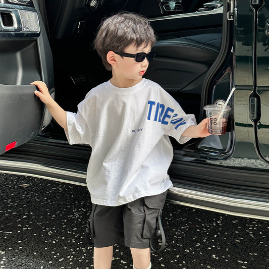 Summer Baby Boy Loose Top - Casual Kids T-Shirt