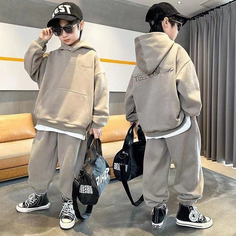 Polyester Children's Loose-fitting Plus Size Pullover