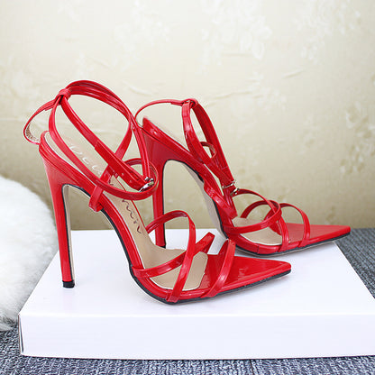 Stiletto Heels With Pointed Cross
