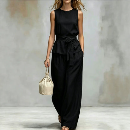 Women's Lace-Up Fashion Two-Piece Set