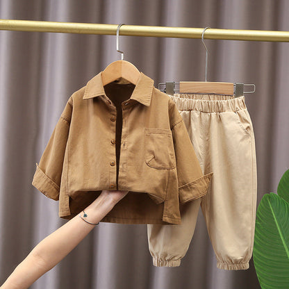 Boys Spring Long Sleeve Three-Piece Suit - Baby & Child Clothing Set