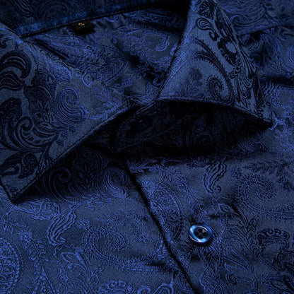 Men's Slim Fit Long Sleeve Dress Shirt