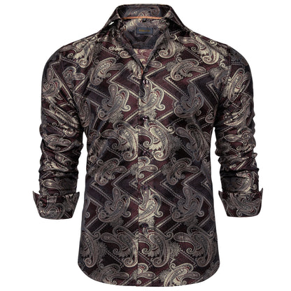 Men's Slim Fit Long Sleeve Dress Shirt