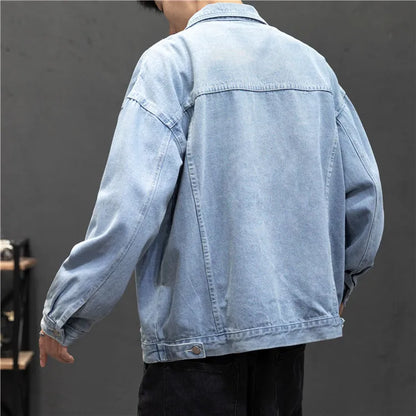 Men's Vintage Denim Jacket - Streetwear