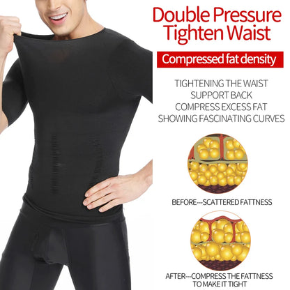 Kişilər üçün Arıqladıcı Bədən Forması - Qarın Nəzarəti Kompressiyası Jileti