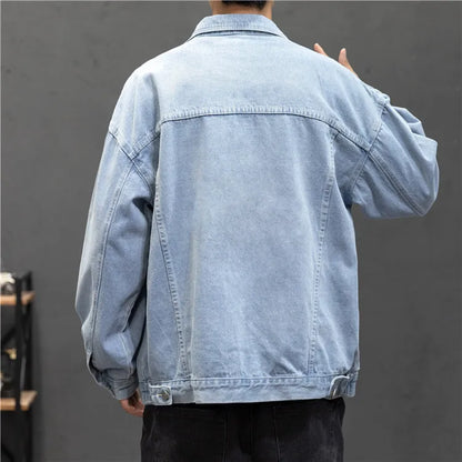 Men's Vintage Denim Jacket - Streetwear