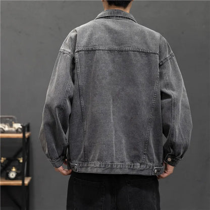 Men's Vintage Denim Jacket - Streetwear