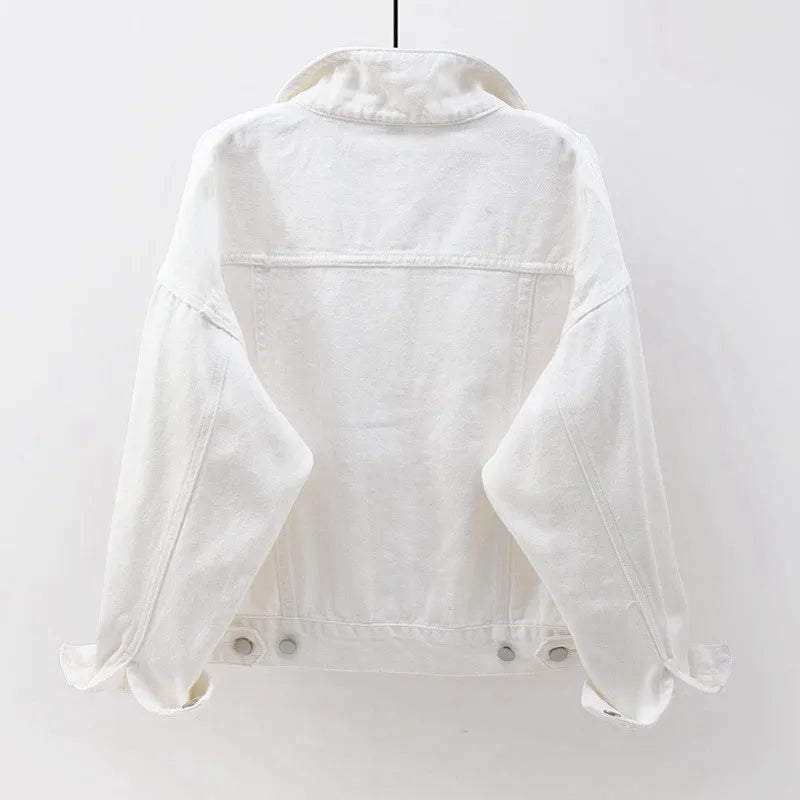 Women's Colorful Denim Jacket Spring