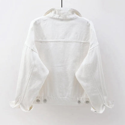 Women's Colorful Denim Jacket Spring