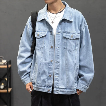 Men's Vintage Denim Jacket - Streetwear