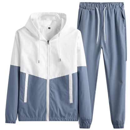 Men's Hip Hop Hooded Jogger Tracksuit 2026