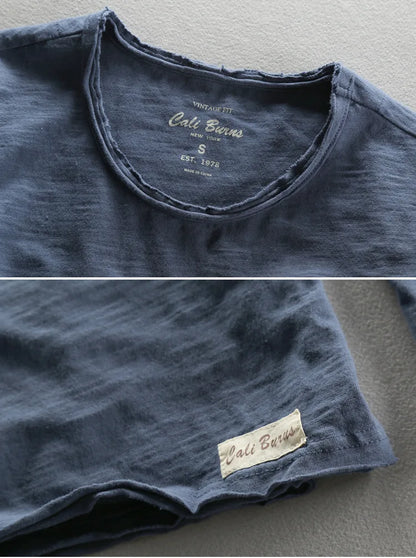 Men's Basic Cotton O-Neck Long Sleeve T-Shirt