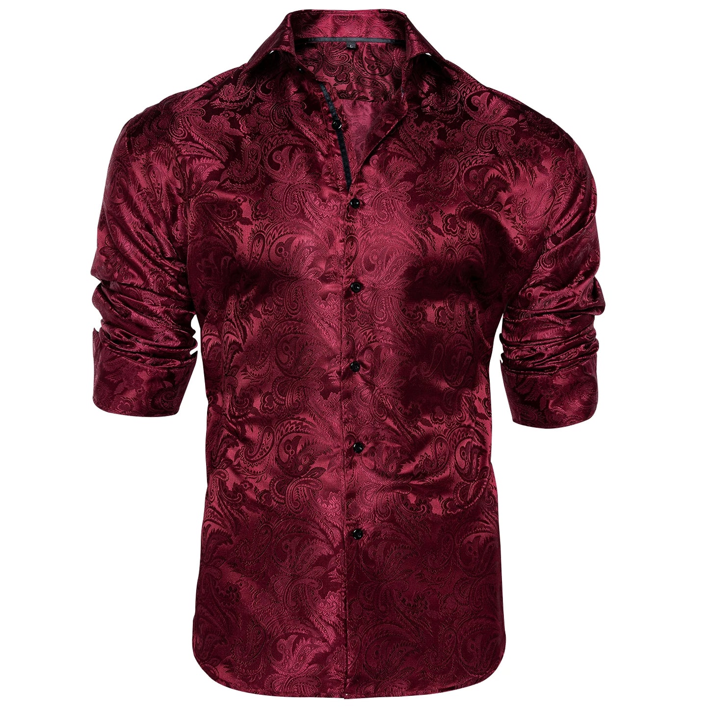 Men's Slim Fit Long Sleeve Dress Shirt