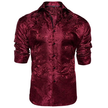 Men's Slim Fit Long Sleeve Dress Shirt