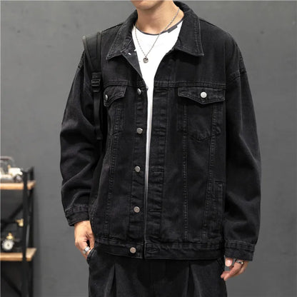 Men's Vintage Denim Jacket - Streetwear