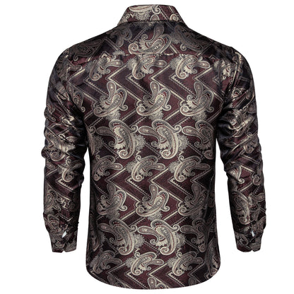 Men's Slim Fit Long Sleeve Dress Shirt