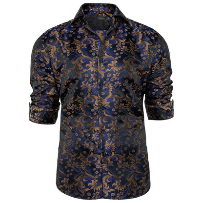 Men's Slim Fit Long Sleeve Dress Shirt