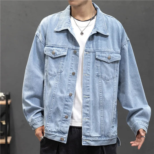 Men's Vintage Denim Jacket - Streetwear