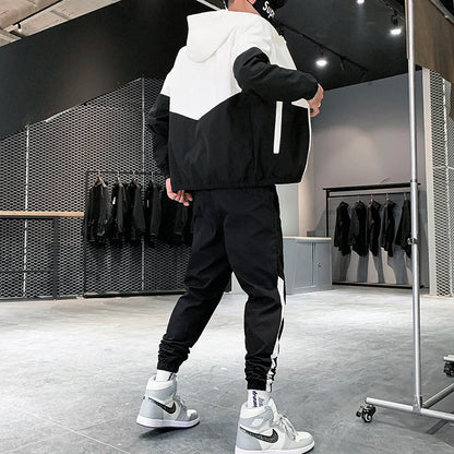 Men's Hip Hop Hooded Jogger Tracksuit 2026
