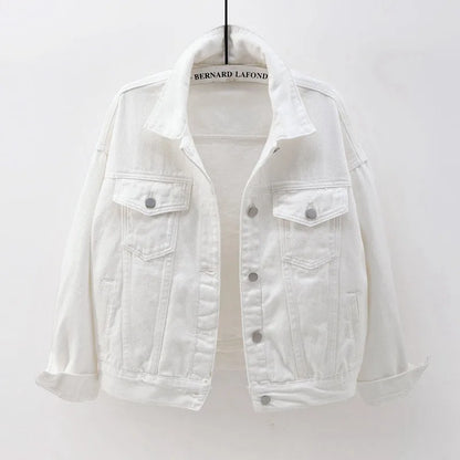 Women's Colorful Denim Jacket Spring