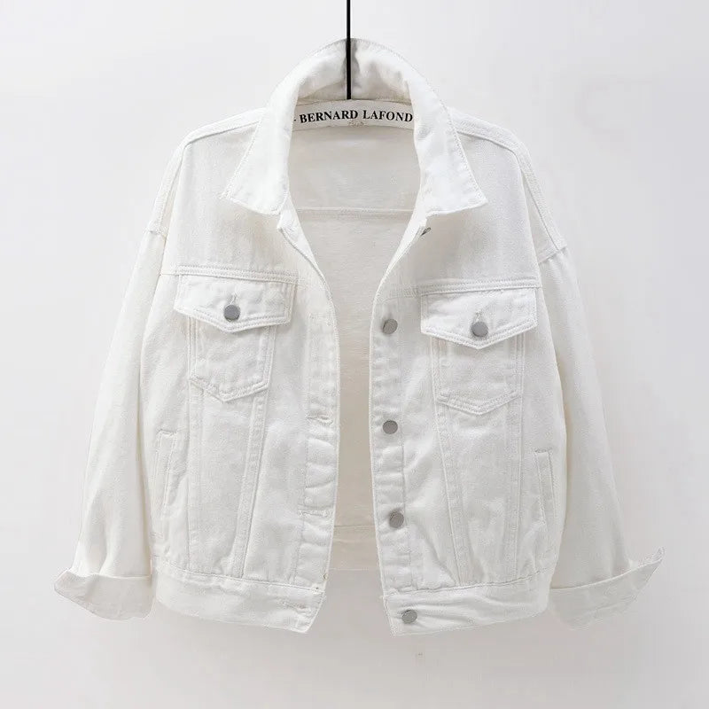 Women's Colorful Denim Jacket Spring