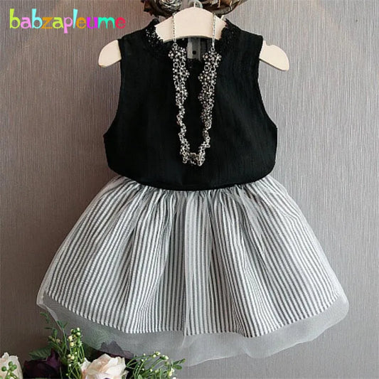 Kids Girls' Vest & Skirt 2-Piece Set 0-7 Years