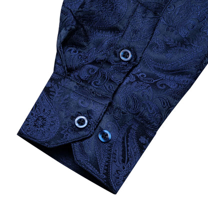 Men's Slim Fit Long Sleeve Dress Shirt