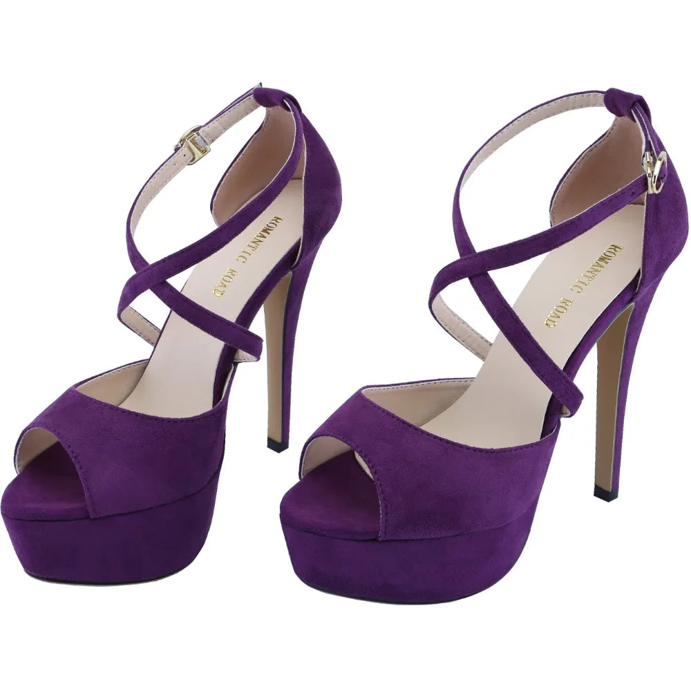 Women Sandals 2026 Platform High Heels 14CM