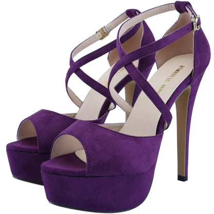 Women Sandals 2026 Platform High Heels 14CM