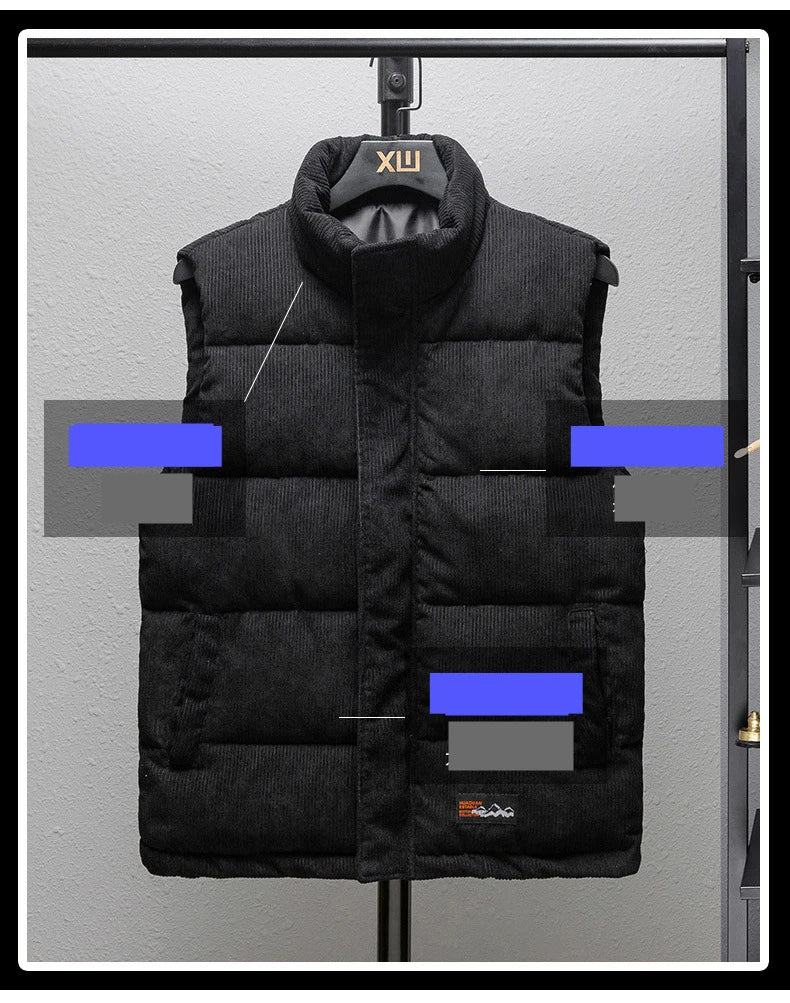 Men's Vest Jacket - Warm Sleeveless Waistcoat